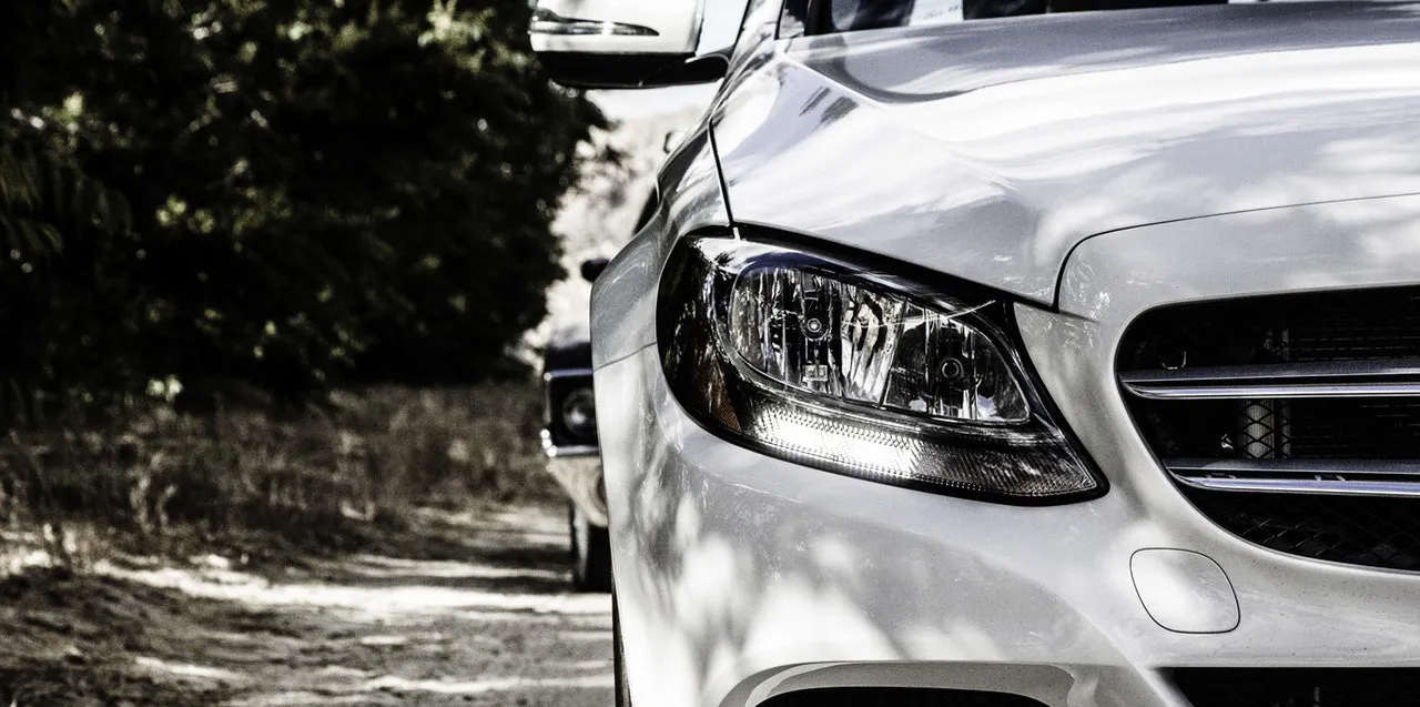 Halogen headlight detail