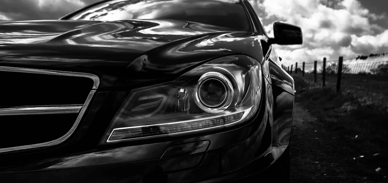 Factory Xenon headlight detail