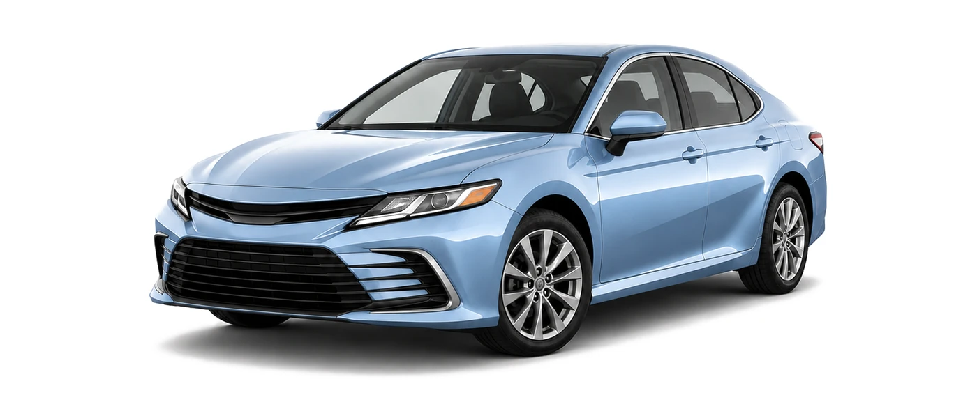 Generic blue car factory headlights category image