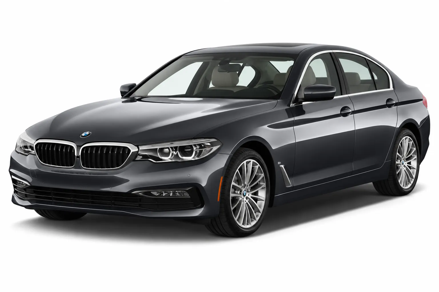 2017 BMW 5 Series factory headlights vehicle image