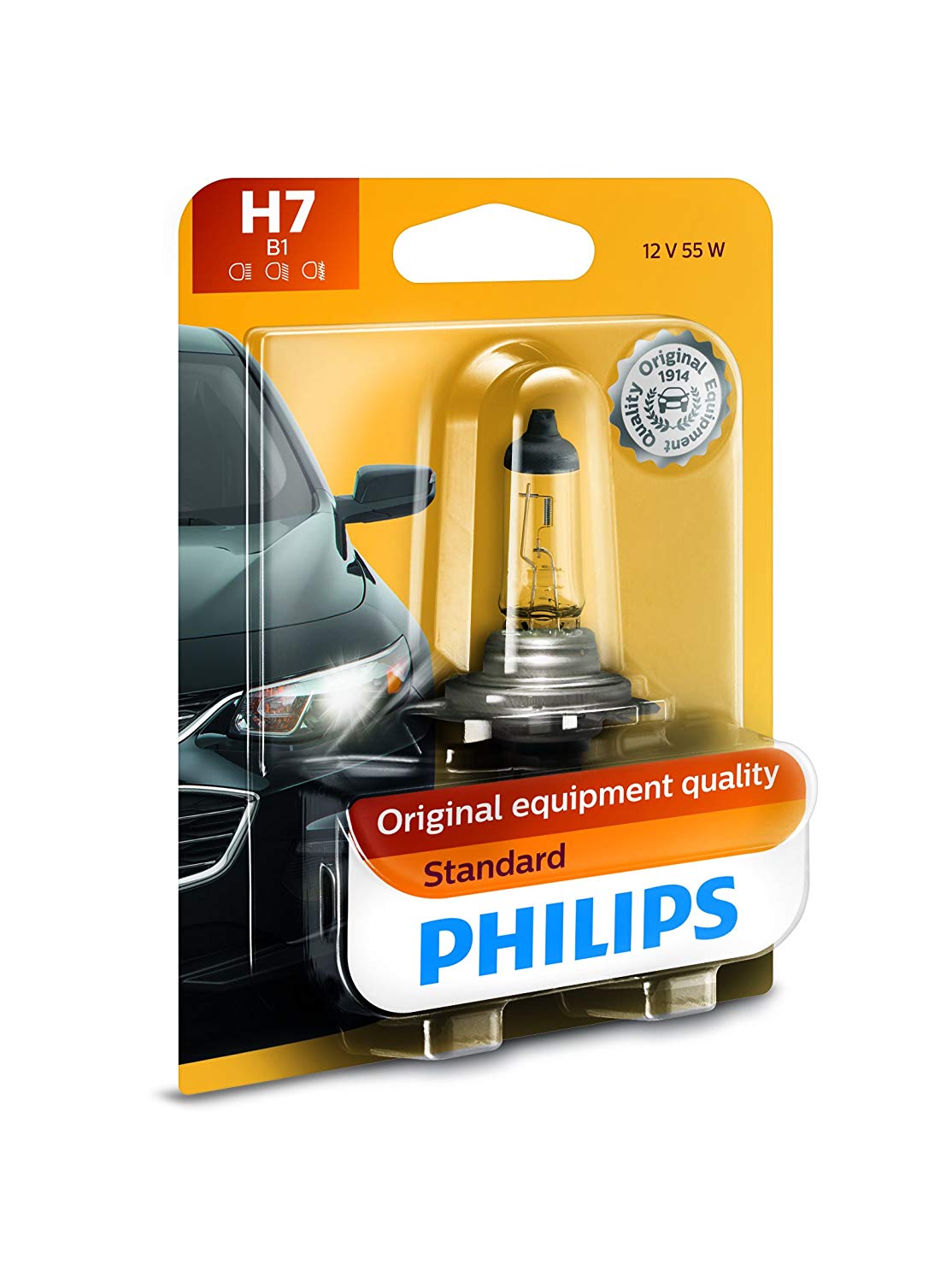 H7 100W 12V Ultra White Light Automatic Headlight Bulb 9500K High  Brightness Color Temperature
