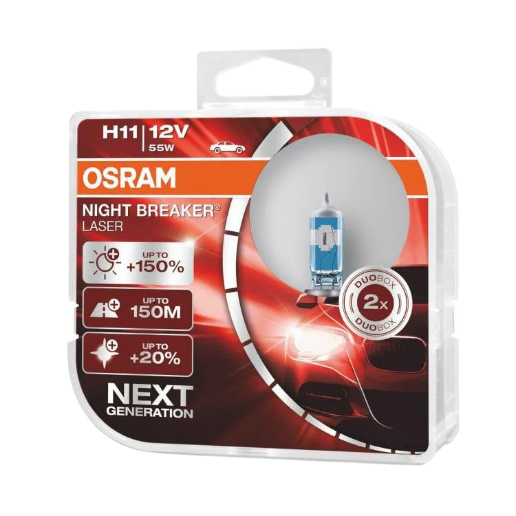 OSRAM Night Breaker Laser halogen bulbs