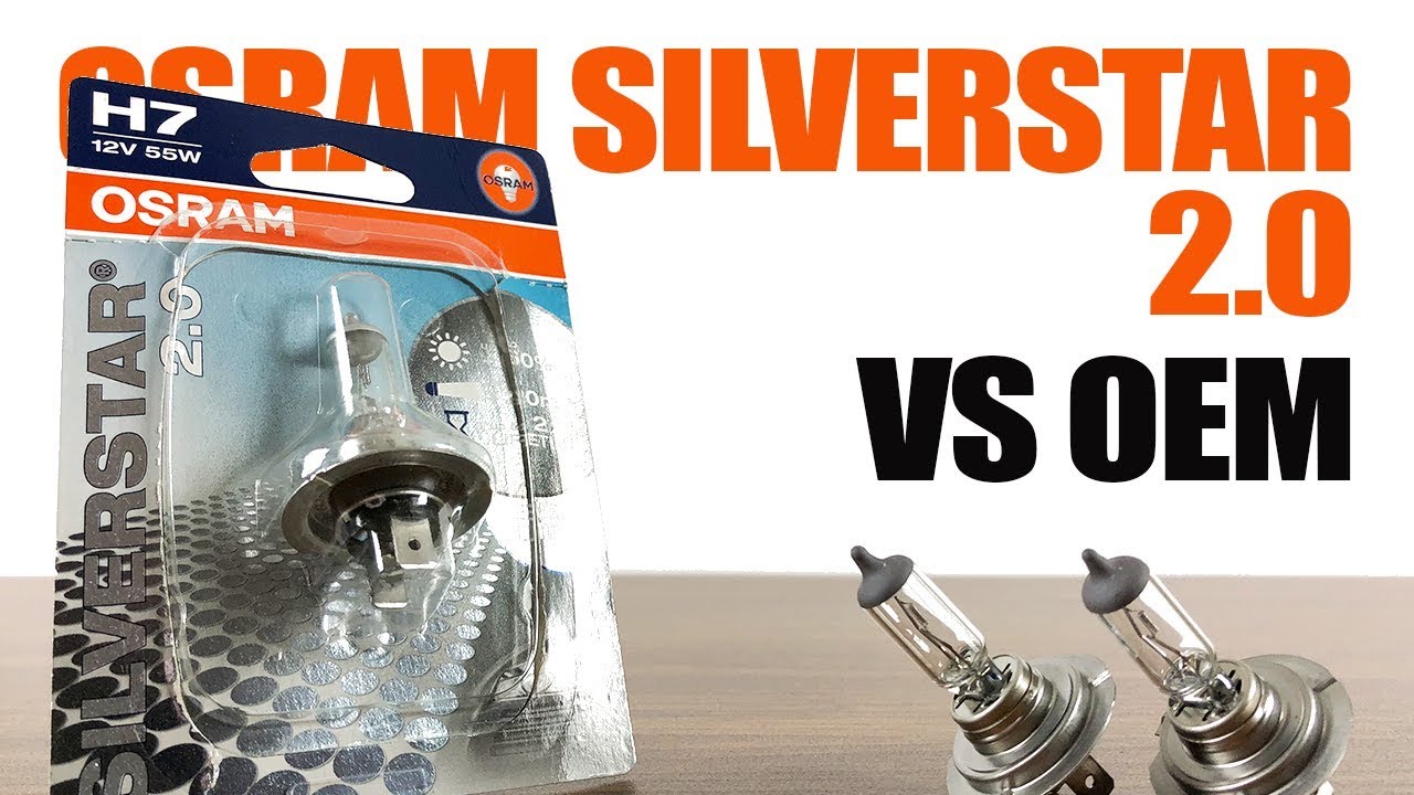 OSRAM Silverstar 2.0 H7 packaging and bulbs from the original BulbFacts video review