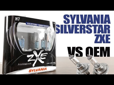 Sylvania SilverStar zXe H7 packaging and bulbs from the original BulbFacts video review
