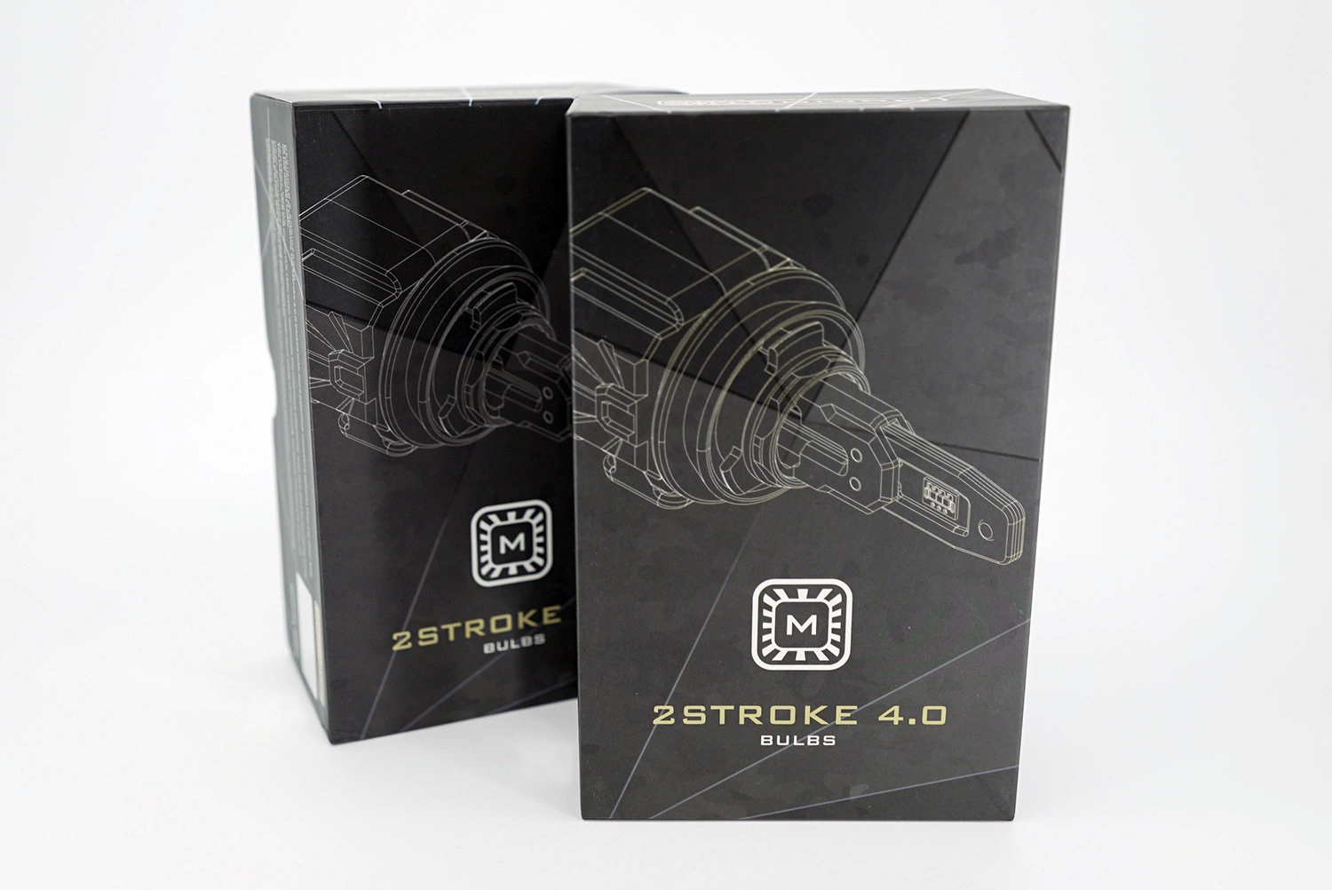Morimoto 2Stroke 4.0 retail boxes photographed by BulbFacts