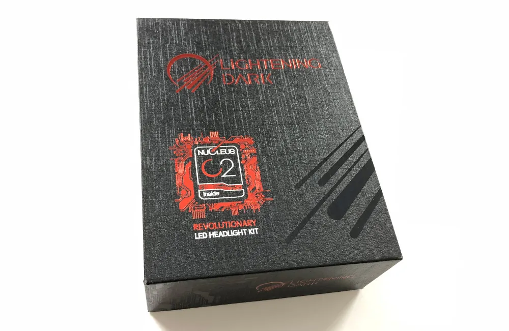 Original Lightening Dark retail packaging photographed by BulbFacts