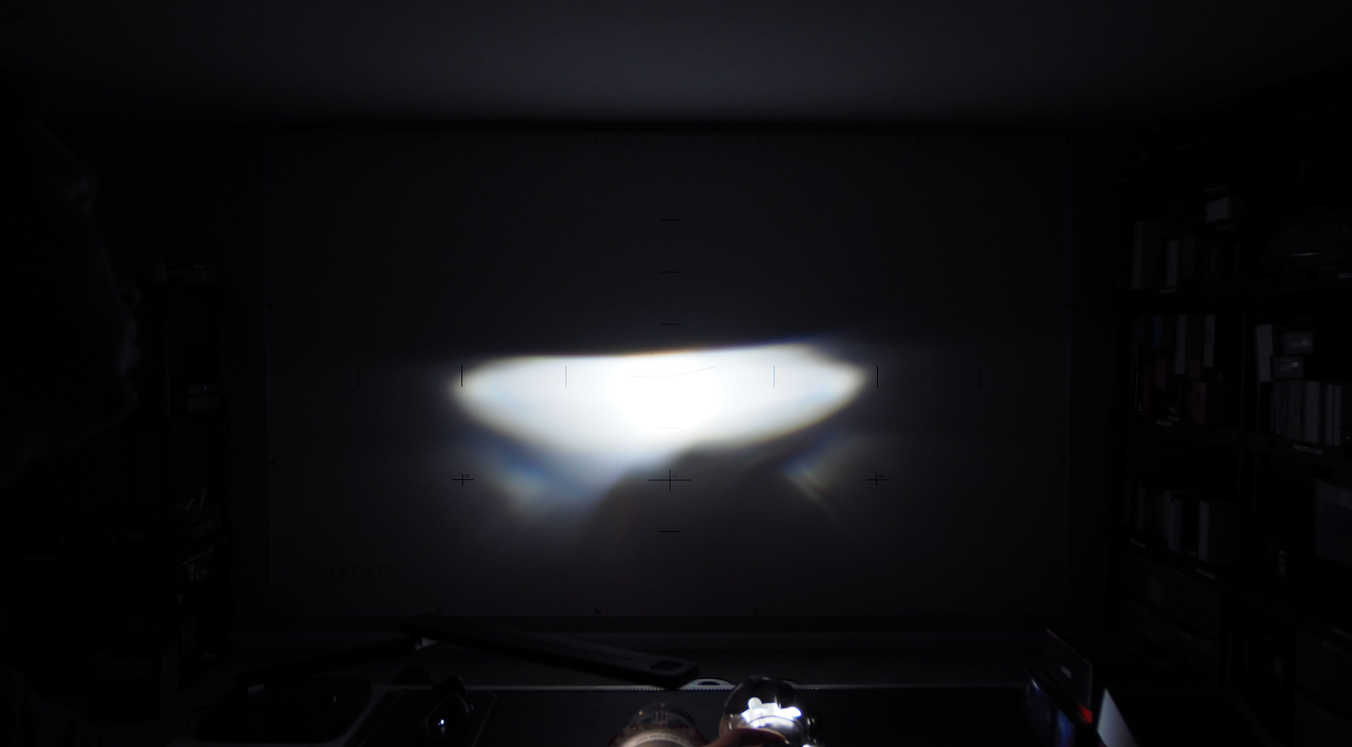 Hikari Wings projector high beam pattern